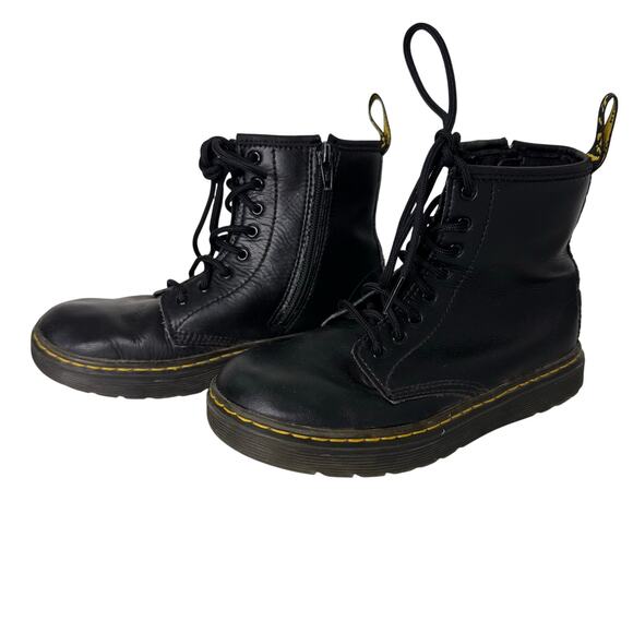 Dr. Martens Girls size 3 Zavala Combat Boots Doc Martens - Picture 1 of 8